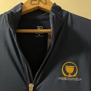 Presidents Cup Official Men's Blue Performance Jacket - Golf -UV 50 fabric
